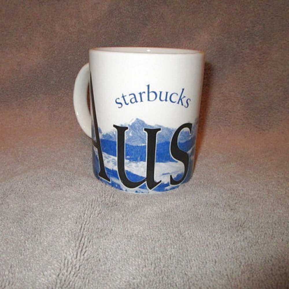 Vtg Starbucks Austria 2002 City Collector Series Mug Coffee Cup Swiss Alps Y2K
